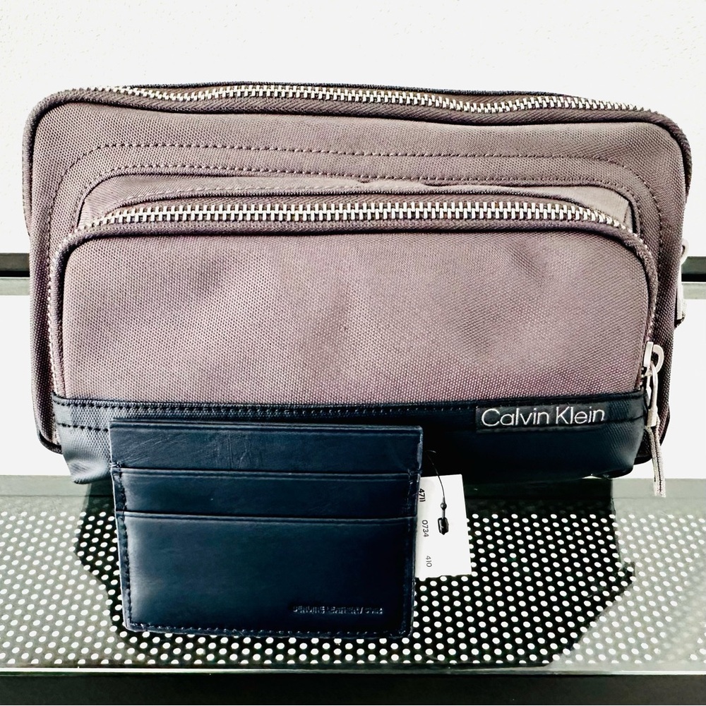 Calvin Klein Belt Bag + Leather Card Case (Bundle)